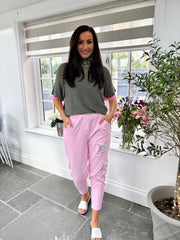 Pink Sequin Star Trousers