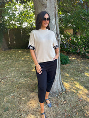 Stone Leopard Cuff Knit Jessica
