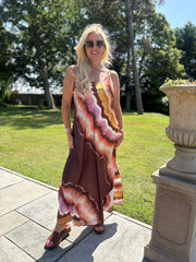 Chocolate Marble Tide Dress Odette