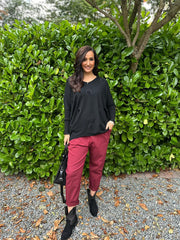 Black Polka Dot Tube Sleeve Knit Katy