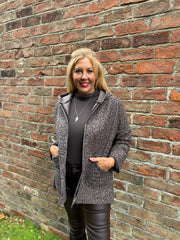 Rose Marl Zip Jacket Tracy