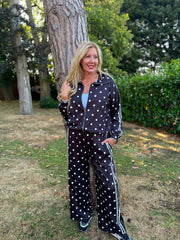 Black Polka Dot Tracksuit Darla