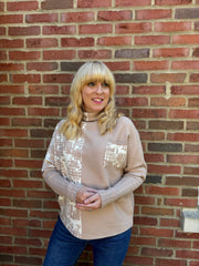 Camel Printed Knit Arabella