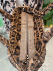 Leopard Fluffy Tote Bag