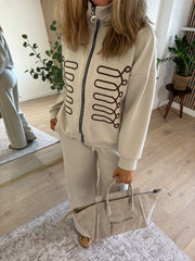 Stone Embroidered Pattern Tracksuit Kalina
