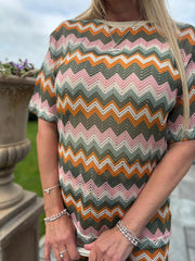 Multi Coloured Zig Zag Co-ord Tabitha