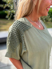 Khaki Sequin Star Co-Ord Taryn