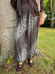 Chocolate Ombre Leopard Hareem Trousers