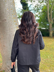 Black High Neck Jacket Mila