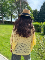 Lemon Diamond Knit Matilda
