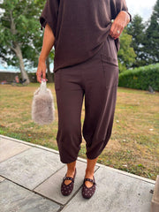 Chocolate Barrel Leg Joggers Clarice