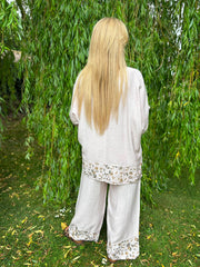 Light Pink Leopard Trim Co-Ord Theodora