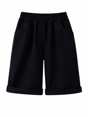 Black Relaxed Summer Shorts