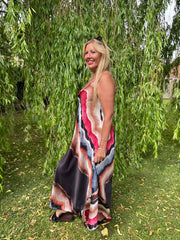 Black Marble Tide Dress Odette