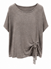 Mocha Tie Detail Top Harley