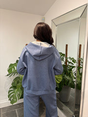 Denim Zip Up Hoodie Alice