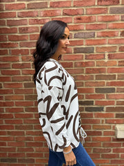 Chocolate Swirl Sweatshirt Rebecca