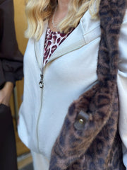 Stone Zip Up Hoodie Alice