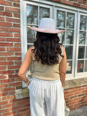 Gold Shimmer Knit Vest Palmer