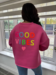 Lipstick Premium Good Vibes Sweatshirt Alya