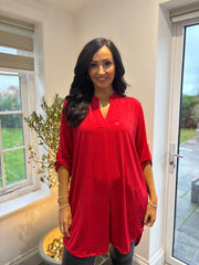 Red Sparkle Tunic Gloria