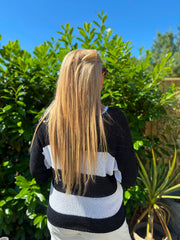 Black Striped Knit Rita