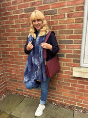 Navy Hooded Sweat Top Ada