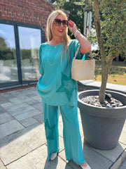 Teal Sequin Star Top Taryn