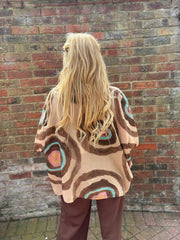 Camel Tie Dye Print Blouse Katherine