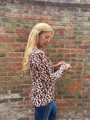 Mocha Leopard Super Soft Round Neck