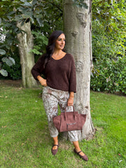 Chocolate Popcorn Knit Martha