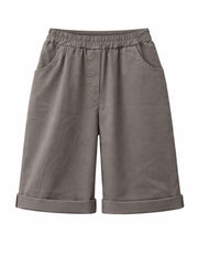 Mocha Relaxed Summer Shorts