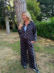 Black Polka Dot Tracksuit Darla