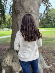 Stone Open Collar Jumper Rhea