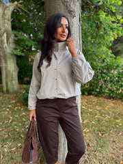Stone High Neck Jacket Mila