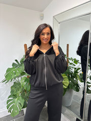 Black Zip Up Hoodie Alice