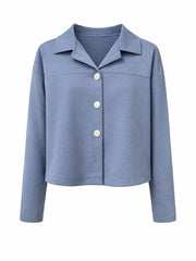 Denim Button Shacket Matilda