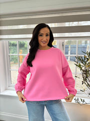 Candy Pink Premium Iconic Sweatshirt Marcie