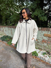Stone Stud Detail Coat Meredith