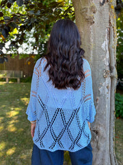 Blue Diamond Knit Raquel