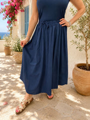 Navy Maxi Skirt Everly