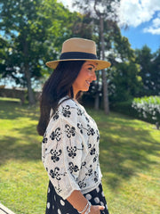 Stone Embroidery Patterned Jacket Clarissa