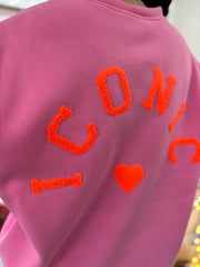 Candy Pink Premium Iconic Sweatshirt Marcie