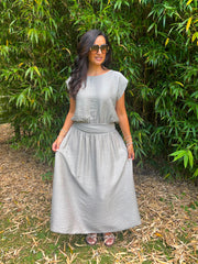 Mocha Top & Skirt Set Daniella
