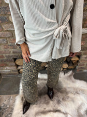 Stone Buttoned Tie Top Kacey