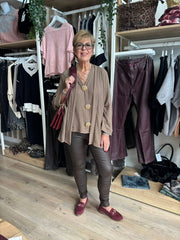 Dark Mocha Textured Corrina Jacket