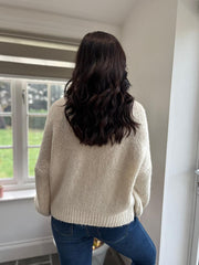 Antique Cream Crew Neck Knit Katya