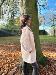 Stone Brushed Wool Coat Bridget