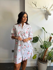 White Rose Longline Shirt Lucinda