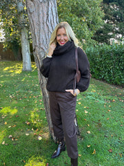 Chocolate Scarf Knit Aspen